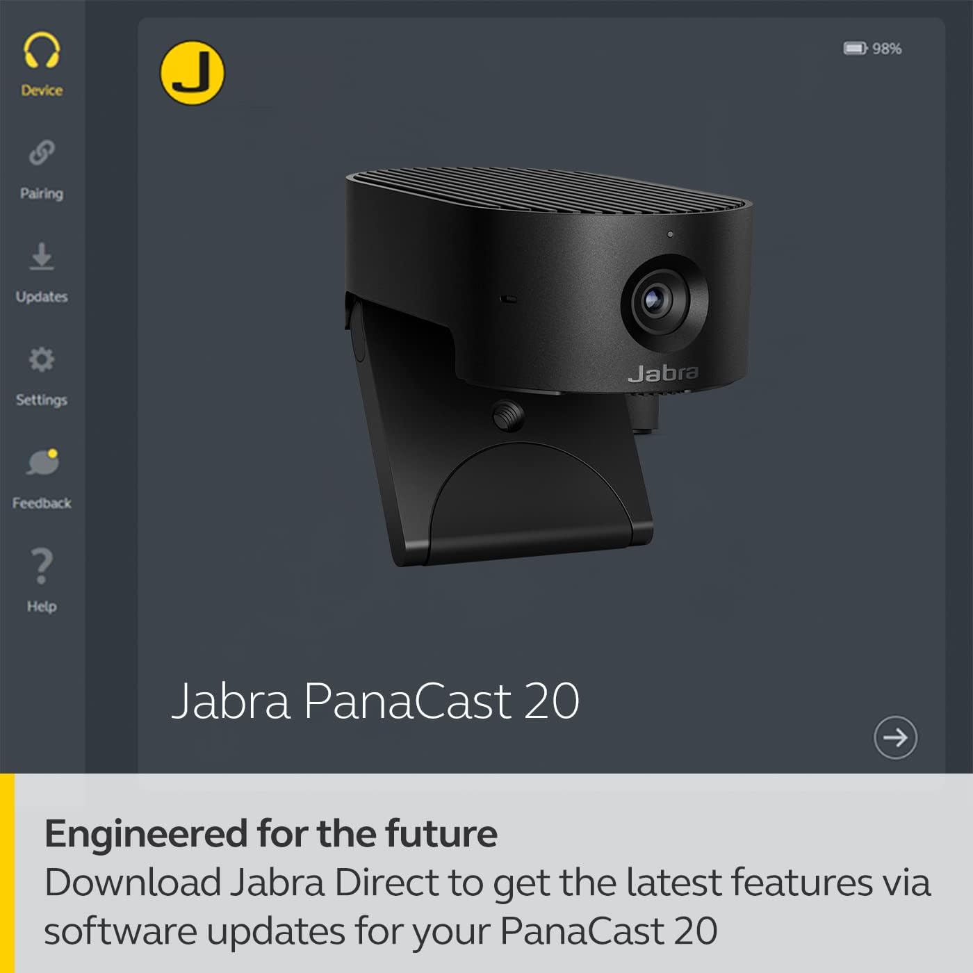 Jabra PanaCast 20 – Schwarz 8300-119