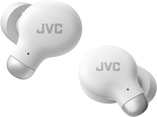 JVC HA-Z250T-W True Wireless Kopfhörer mit aktiver Geräuschunterdrückung, weiche & komfortable Memory Foam Ohrstöpsel, 3 Klangmodi, BT 5.3, 28 Std. Akkulaufzeit, weiß