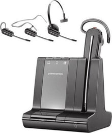 Plantronics Savi W8240 Mono DECT Convertible Headset mit Basisstation Schwarz 210979-02