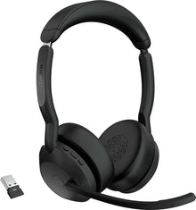 Jabra Evolve2 55 MS Stereo USB-A Headset Link380a Schwarz 25599-999-999