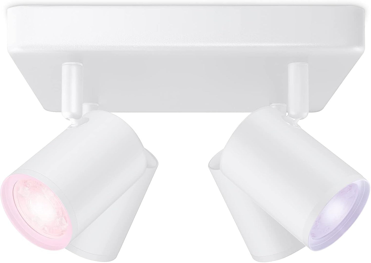 WIZ LED 4er Wand- und Deckenspot Deckenleuchte Wandleuchte weiß 4x 5W