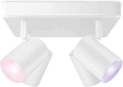 WIZ LED 4er Wand- und Deckenspot Deckenleuchte Wandleuchte weiß 4x 5W