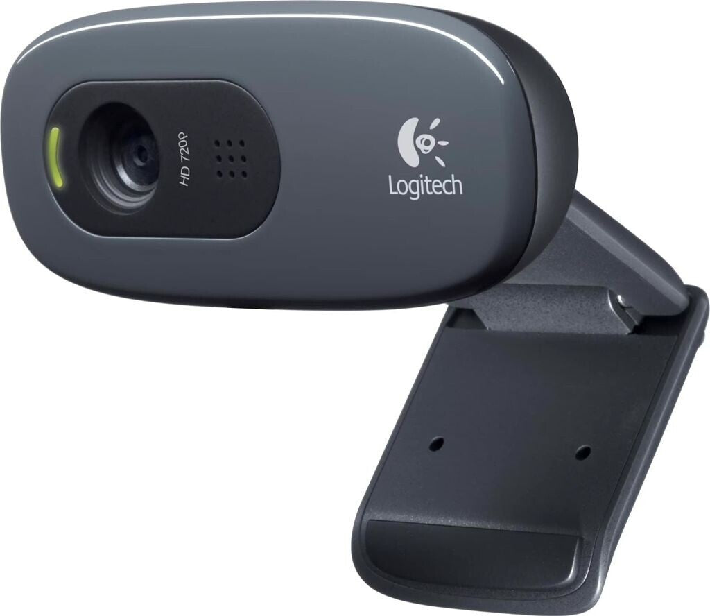 Logitech C270 Webcam, HD 720p, 60° Sichtfeld, Fester Fokus, Belichtungskorrektur, USB-A 960-001063