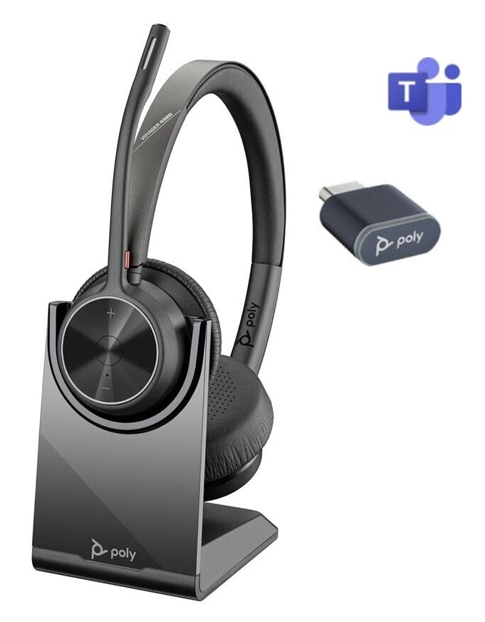 Plantronics Voyager 4320 UC MS USB-C Headset MIT Ladestation 77Z31AA