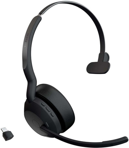 Jabra Evolve2 55 UC Stereo USB-C Headset Link380c Schwarz 25599-889-899