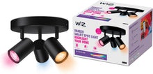 Wiz LED Deckenspot RGBW in Schwarz 3x 5W 1035lm schwarz