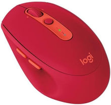 Logitech M590 Multi-Device Silent Kabellose Maus, Bluetooth, 2,4 GHz USB-Unifying-Empfänger, 1000 DPI Optical Tracking, 2 Jahre Batterie, 5 anpassbare Tasten, Für PC, Mac, Laptop - Rot