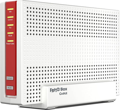 FRITZ!Box 6690 Cable Router für einen Kabelanschluss DOCSIS 3.1-Kabel-Modem, 4x4 Wi-Fi 6 (WLAN AX) mit 4.800 MBit/s (5 GHz) + 1.200 MBit/s (2,4 GHz), 1x 2,5-Gigabit-LAN-Anschluss, USB 3.0, DECT