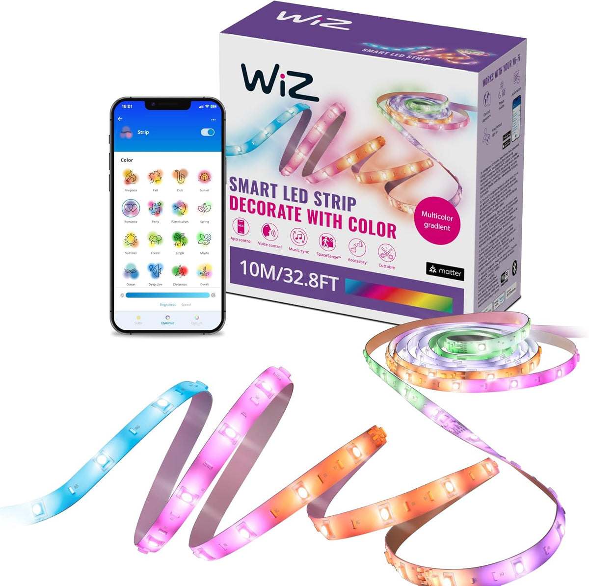 WiZ HDMI Sync Box mit RGBIC LED Strip, 55"–65" Zoll TVs 9290046678