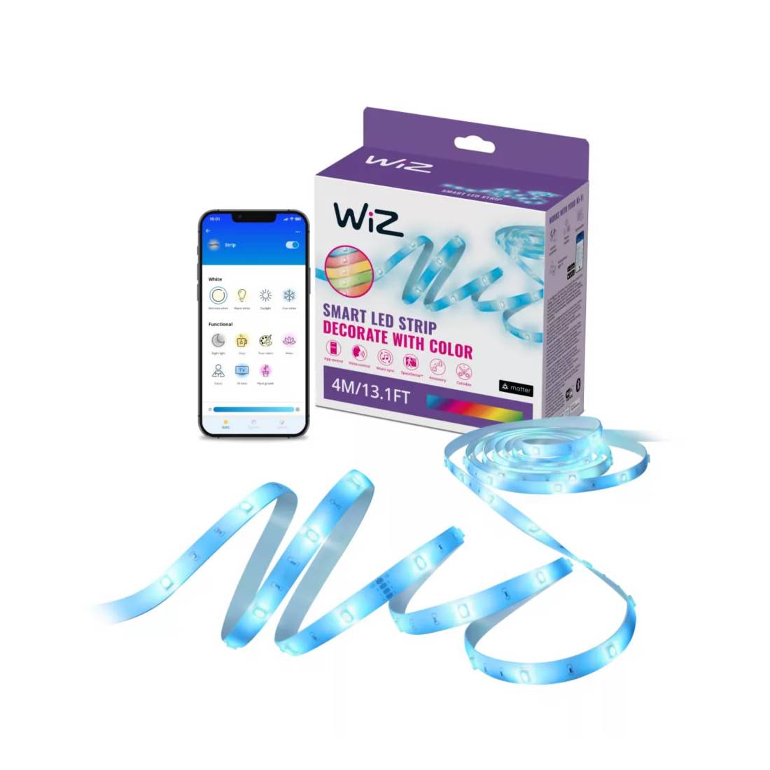 WIZ Smart LED Strip Decorate with color 4M/13.1FT