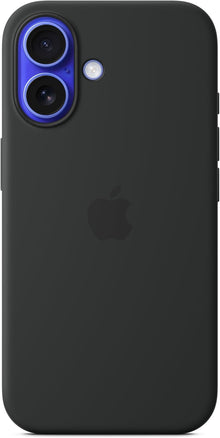 Apple iPhone 16 Silikon Case mit MagSafe - Schwarz
