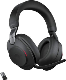Jabra Evolve2 85 UC Stereo USB-A Headset Link380a Schwarz 28599-989-999