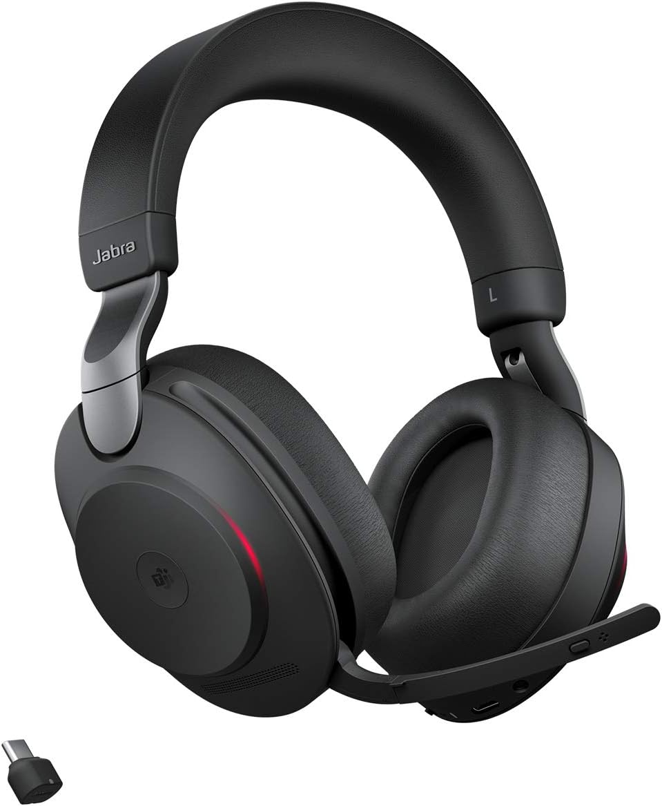 Jabra Evolve2 85 MS Stereo USB-C Headset Link380c Schwarz 28599-999-899