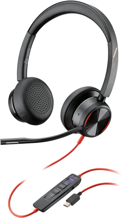 Poly Plantronics Blackwire 8225 MS Headset Duo USB-C ANC 214409-01
