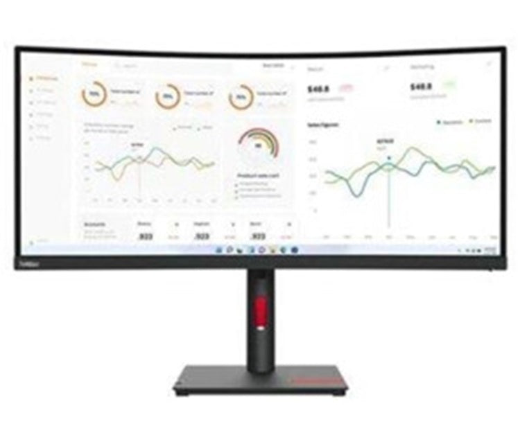 Lenovo ThinkVision T34w-30 LCD-Monitor EEK F (A - G) 86.4 cm (34 Zoll) 3440 x 1440 Pixel