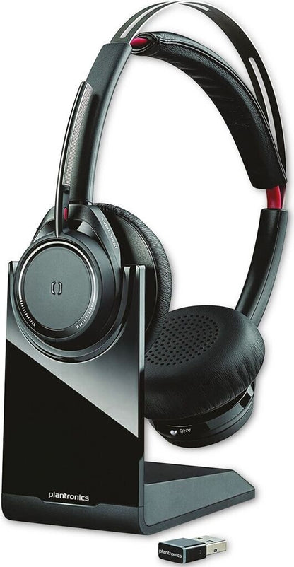 Plantronics Poly Voyager Focus UC B825 Stereo USB-A Headset MIT Ladestation 202652-101