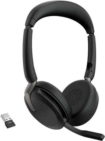 Jabra Evolve2 65 Flex UC USB-A Stereo Headset Link380a Schwarz 26699-989-999