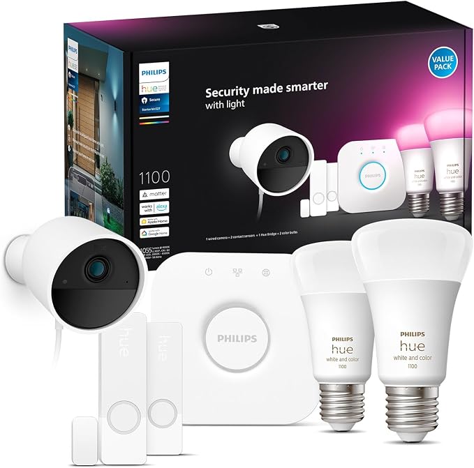Philips - Hue Secure Camera WCA E27 set EU 929003562707