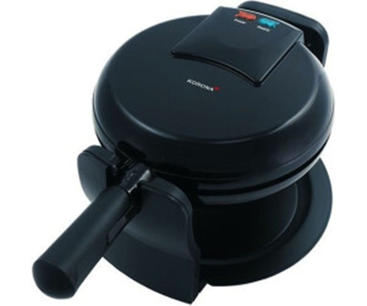 Korona 41004 drehbares Waffeleisen | Antihaftbeschichtung, Kontrollleuchte, Automatische Temperaturanpassung, Schwarz