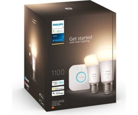 Philips Hue White Starter-Set E27/1050lm 2xA60 + Bridge WW 929002469201
