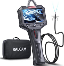 Ralcam Endoskopkamera N306 mit Licht Endoscope Camera - Endoskop 6,2mm Inspektionskamera 3,5" HD 720P Rohrkamera, Kameras mit 6 LED, IP67 Wasserdicht 1M Halbsteifes Kabel Teleskopkamera Kfz Werkzeug