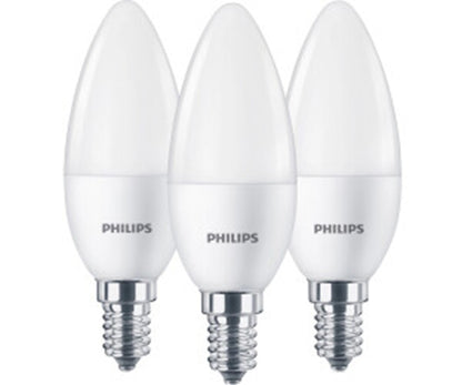 PHILIPS 3er Pack LED Leuchtmittel E14 40W Lampen Leuchten 470lumen