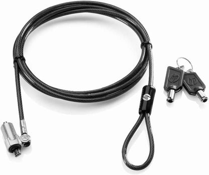 HP T1A62AA Keyed Cable Lock Laptop Diebstahlsicherung mit 2 Schlüsseln