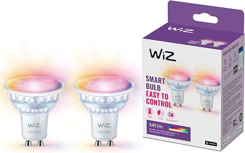 Wiz steuerbare weiße + farbige Lampe 4,7 Watt 2er Pack 9290037723