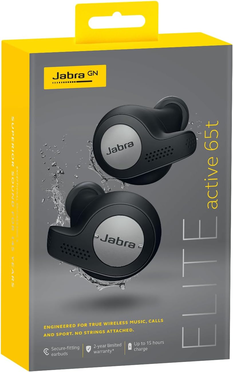 Jabra Elite Active 65t True Wireless In-ear Bluetooth Sportkopfhörer Titan/Schwarz