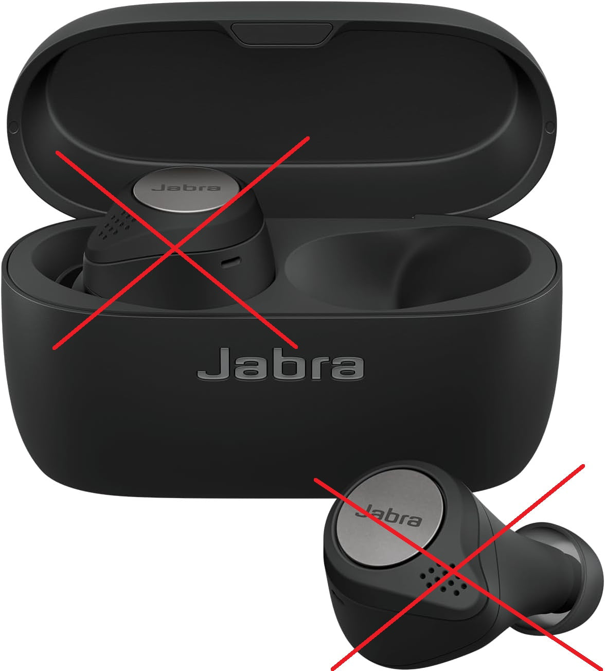 Jabra Elite 75t & Active 75t Ladecase Schwarz Blau Gold/Beige Mintgrün OHNE Kopfhörer --> nur Ladecase! - Refurbisched