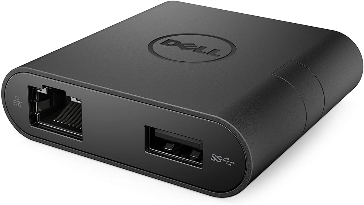 DELL DA200 USB-C 4-in-1 Travel Adapter  – HDMI, VGA, USB 3.0, Gigabit-Ethernet