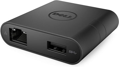 DELL DA200 USB-C 4-in-1 Travel Adapter  – HDMI, VGA, USB 3.0, Gigabit-Ethernet