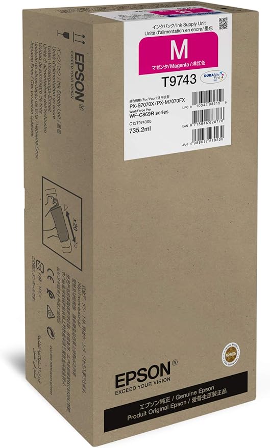 Epson Toner T9743 Magenta (T9743 / C13T974300)