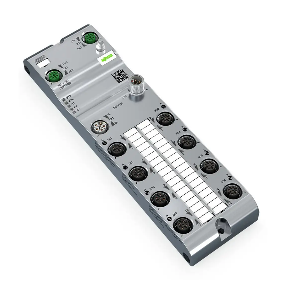 WAGO 765-4501/100-000 Sensor/Aktorbox passiv M12-Verteiler mit Metallgewinde