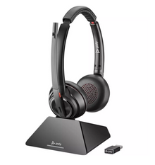 Plantronics Poly Savi 8220-M UC MS Stereo USB-A D200-M Mit Ladestation 209214-02