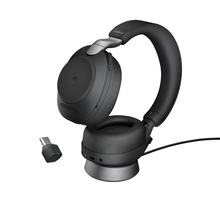 Jabra Evolve2 85 MS Stereo USB-C Headset mit Ladestation Link380c Schwarz 28599-999-889