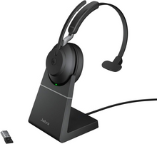 Jabra Evolve2 65 MS Mono USB-A Headset mit Ladestation Link380a Schwarz 26599-899-989
