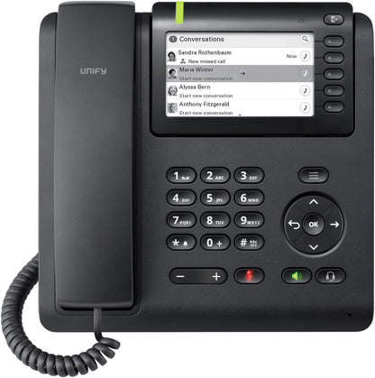 Unify OpenScape Tisch-Telefon schwarz CP600E L30250-F600-C433