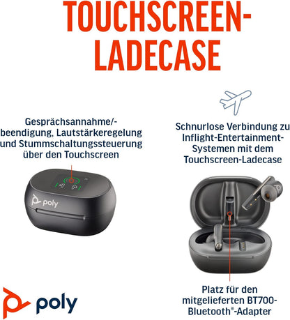Poly Voyager Free 60+ UC MS Teams USB-A in Schwarz In Ear Kopfhörer 216066-01