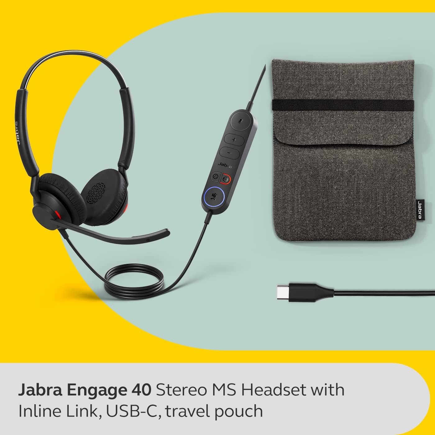 Jabra Engage 40 MS Stereo USB-C Headset 4099-413-299
