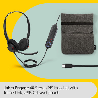 Jabra Engage 40 MS Stereo USB-C Headset 4099-413-299