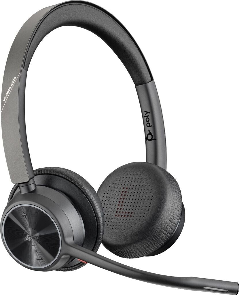 Plantronics Voyager 4320 UC MS USB-C Headset MIT Ladestation