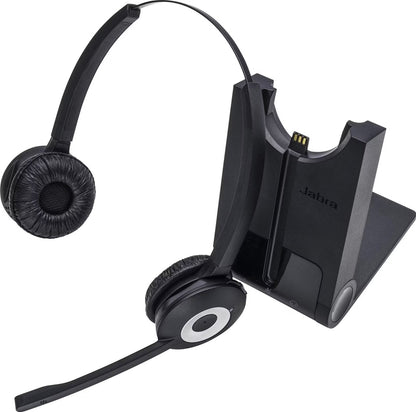 Jabra Pro 930 Duo MS – Professionelles schnurloses DECT-Headset für Softphones