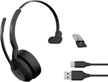 Jabra Evolve2 55 MS Mono USB-A Headset Link380a Schwarz 25599-899-999