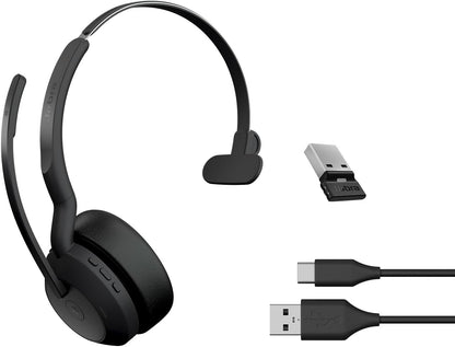 Jabra Evolve2 55 MS Mono USB-A Headset Link380a Schwarz 25599-899-999