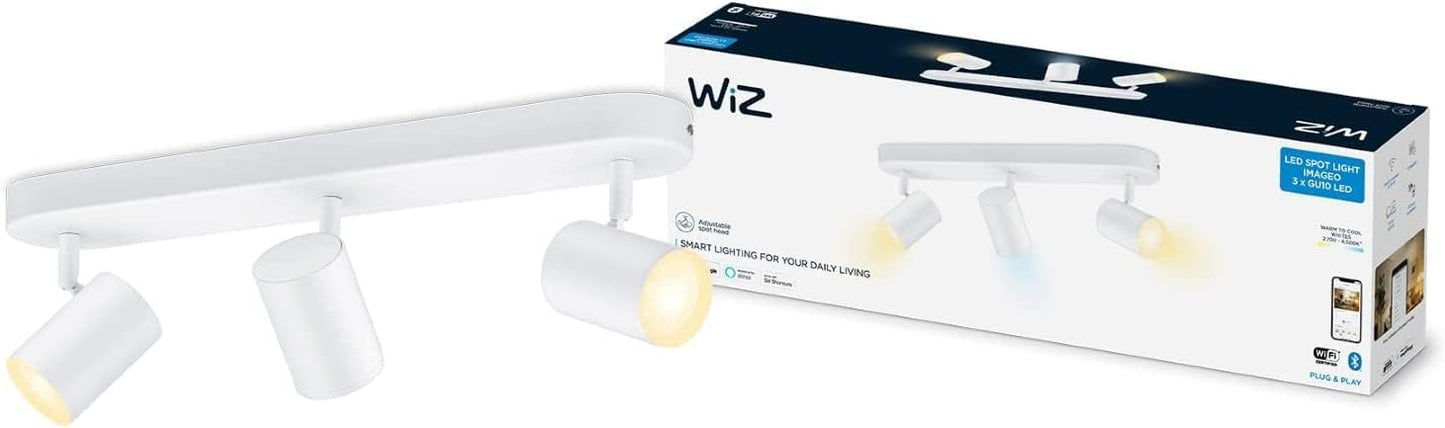 WIZ LED 3er Wand- und Deckenspot Deckenleuchte Wandleuchte Weiß 3x 5W