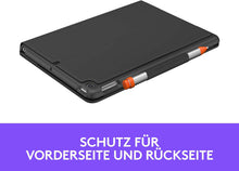 Logitech Slim Folio für iPad (7., 8. und 9. Generation) Tastatur-Case Schweizer QWERTZ-Layout - Graphit