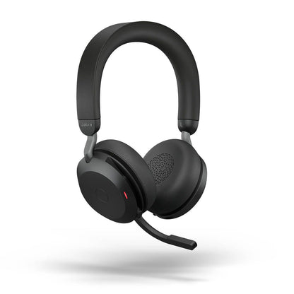 Jabra Evolve2 75 MS Stereo USB-C Headset mit Ladestation Link380c Schwarz 27599-999-889
