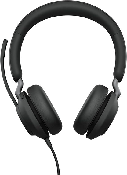 Jabra Evolve2 40 MS Stereo Headset USB-A Kabel – Schwarz 24089-999-999