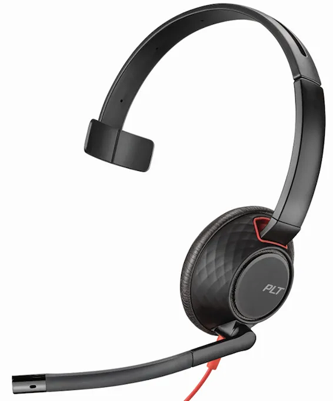 Plantronics Blackwire 5210 Mono USB-A Over-Ear Kopfhörer Schwarz 207577-01